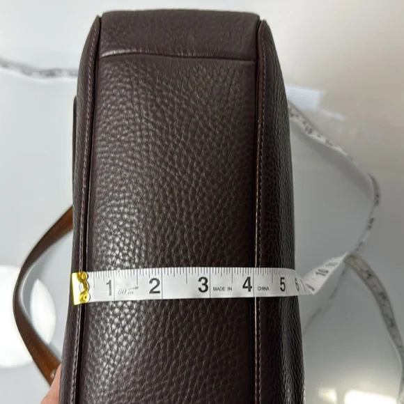 Coach Chelsea brown leather turn lock entry shoulder bag - Picture 14 of 15